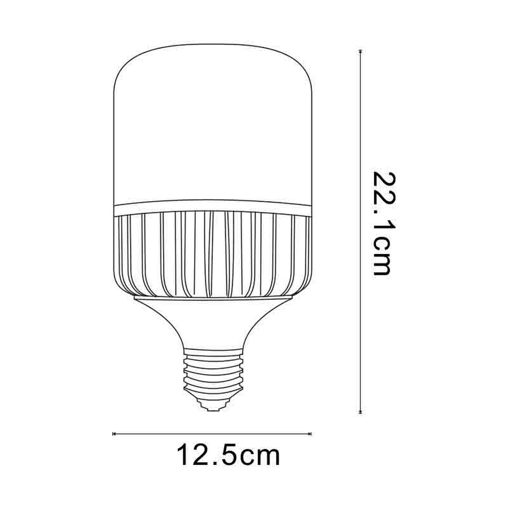 Lampadina Led E27 T125 50W Bianco freddo 6000K M LEDME - Foto 2