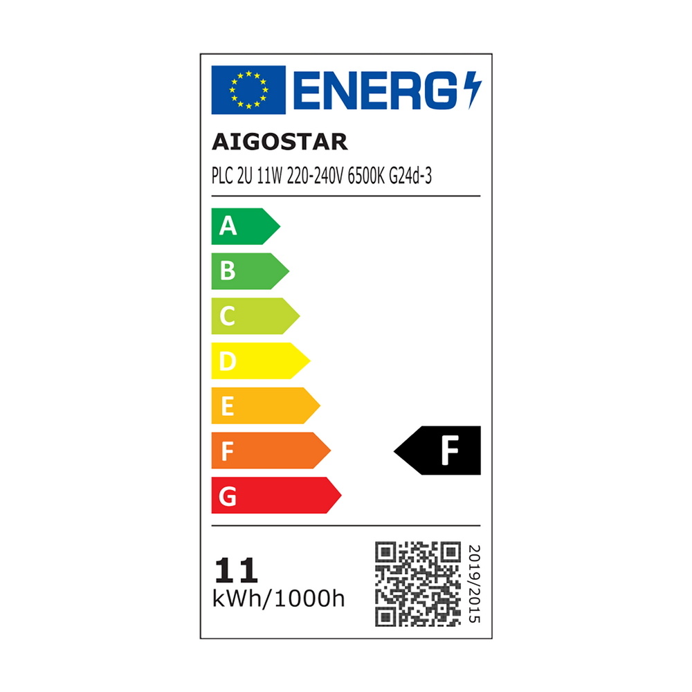 Lampadina Led G24d-3 (2 pin) PL-C 11W Bianco freddo 6400K Aigostar - Foto 3