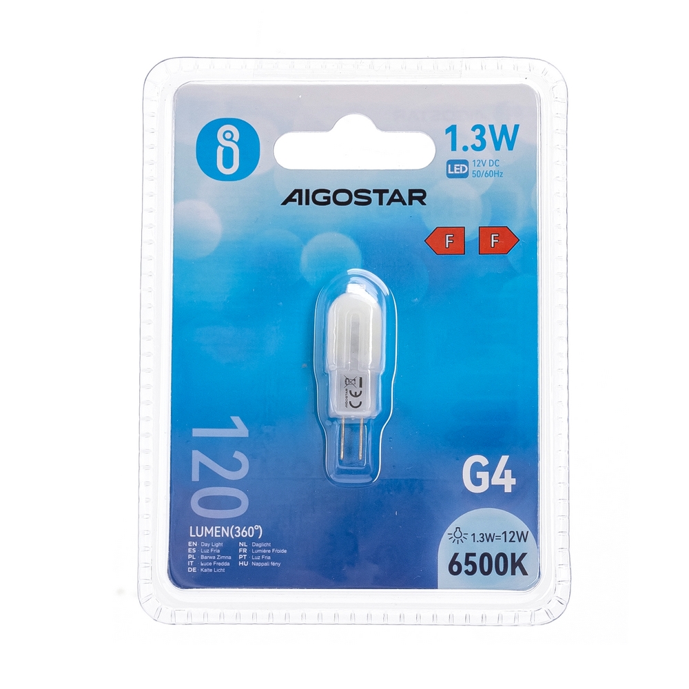 Lampadina Led G4 a Capsula 1,3W SMD opaca Bianco freddo 6500K Aigostar - Foto 2