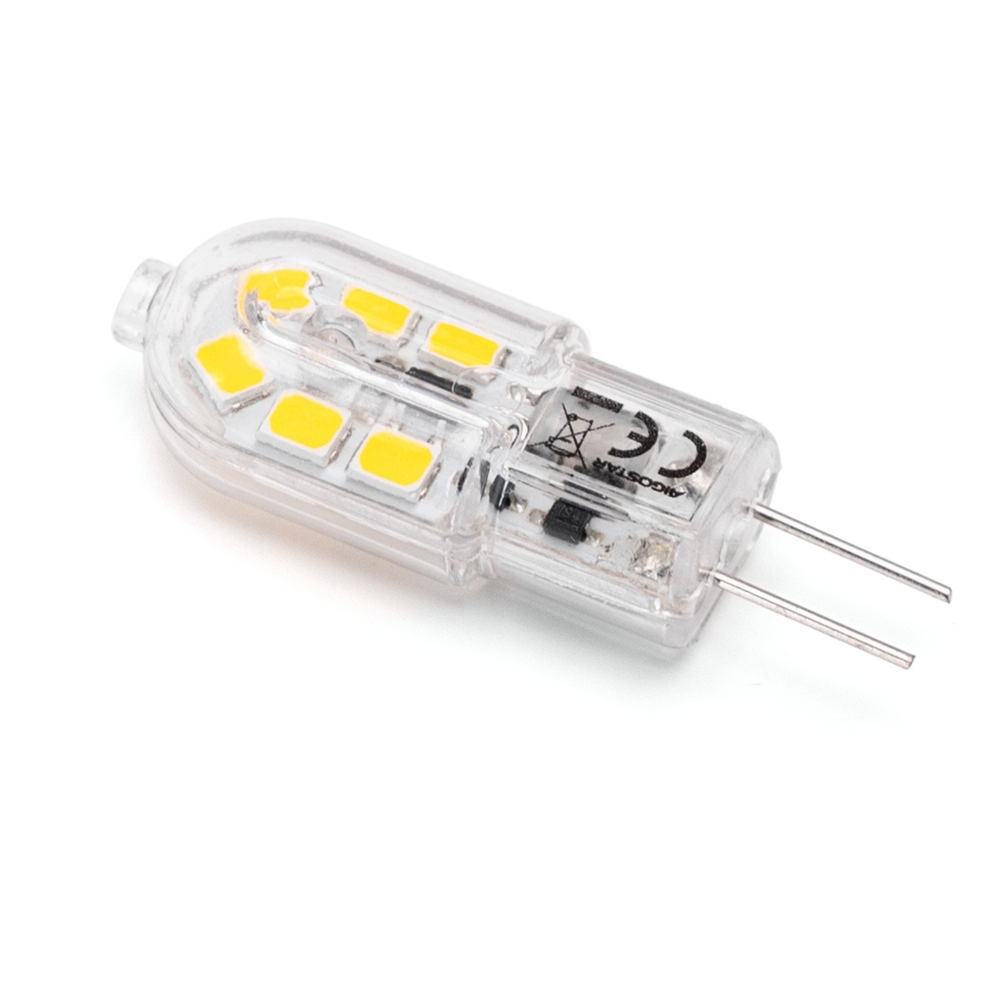 Lampadina Led G4 a Capsula 1,3W SMD trasparente Bianco freddo 6500K Aigostar - Foto 1