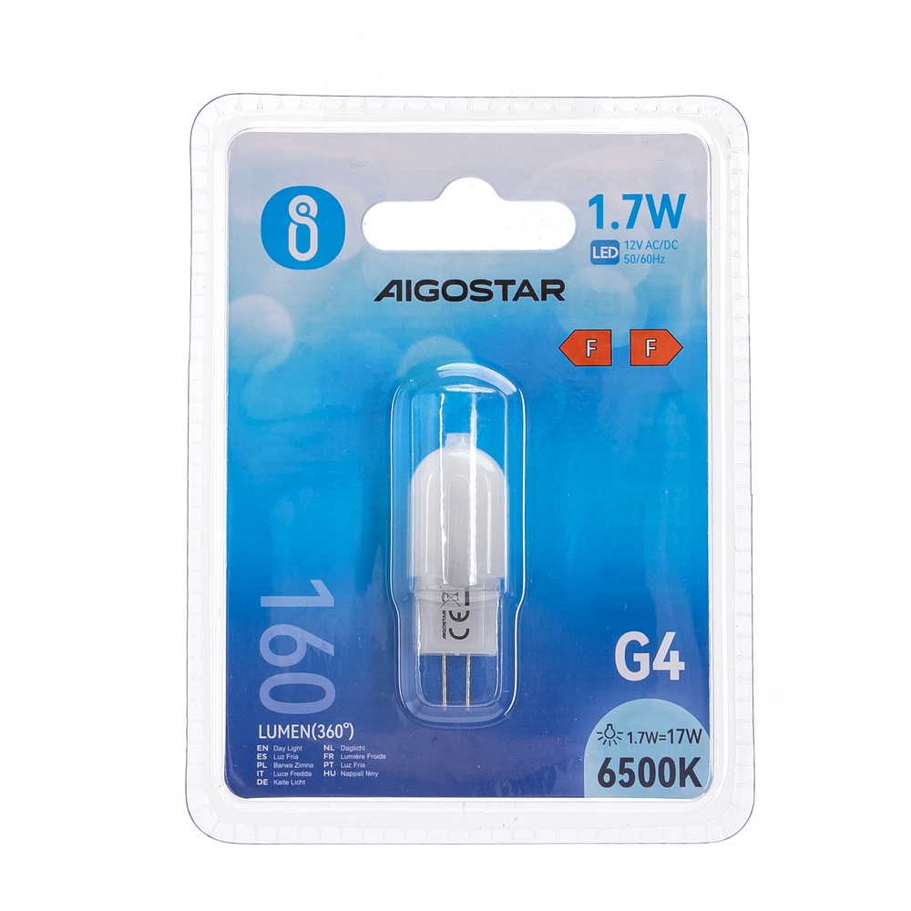 Lampadina Led G4 a Capsula 1,7W SMD opaca Bianco freddo 6500K Aigostar - Foto 2