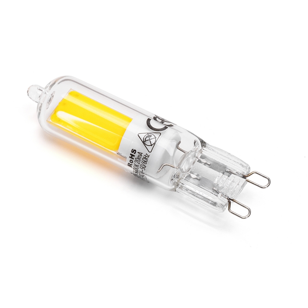 Lampadina Led G9 a Capsula 4W COB in vetro trasparente Bianco freddo 6500K Aigostar - Foto 1
