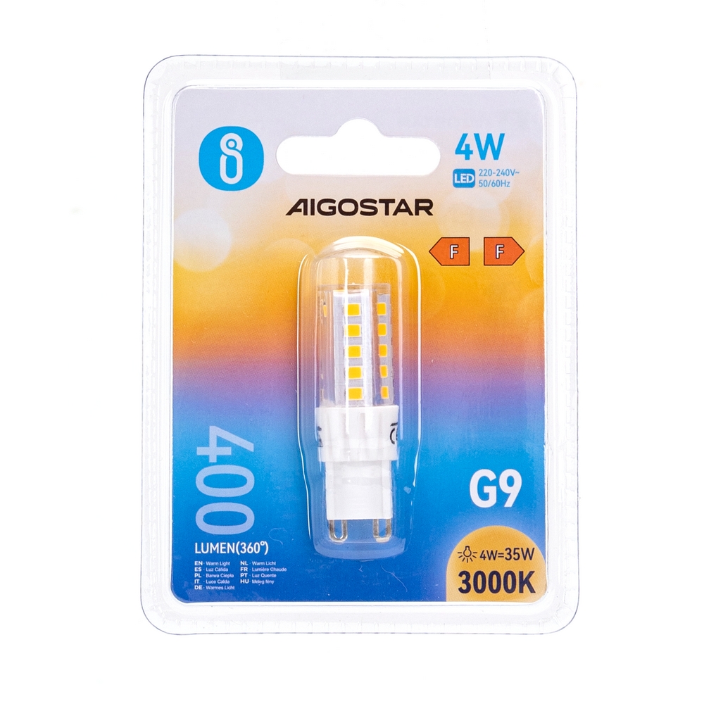 Lampadina Led G9 a Capsula 4W SMD trasparente Bianco caldo 3000K Aigostar - Foto 2