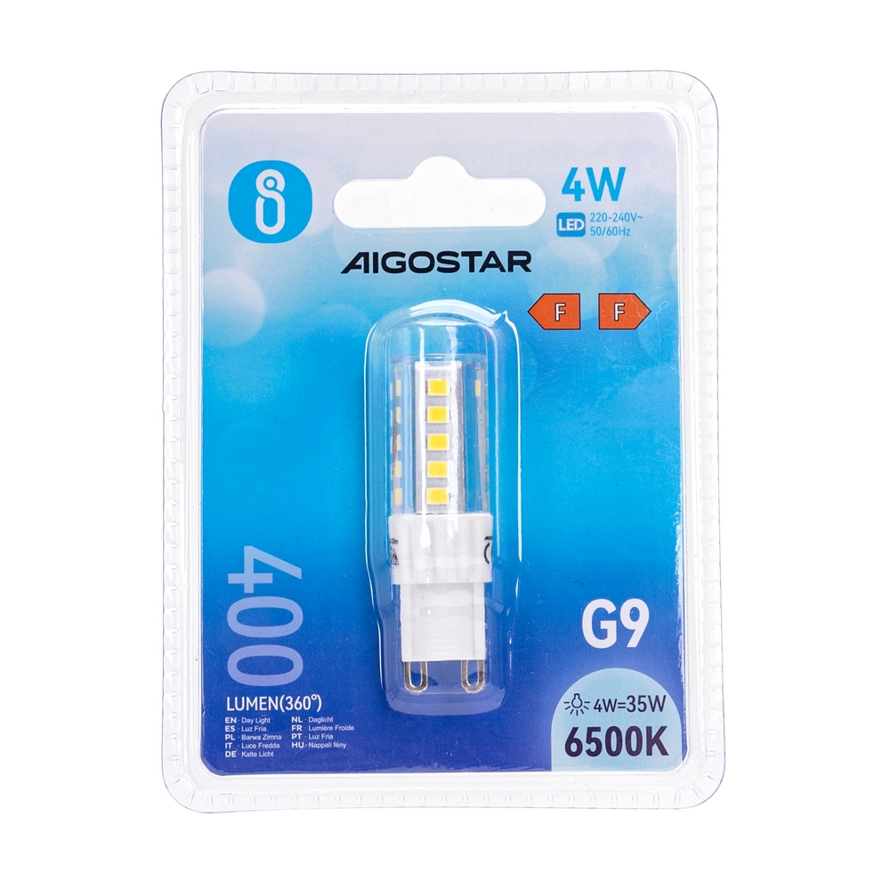 Lampadina Led G9 a Capsula 4W SMD trasparente Bianco freddo 6500K Aigostar - Foto 2
