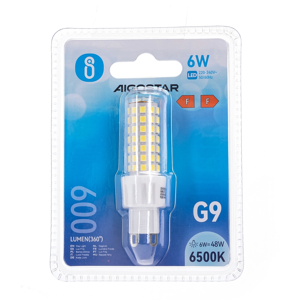 Lampadina Led G9 a Capsula 6W SMD trasparente Bianco freddo 6500K Aigostar - Foto 2