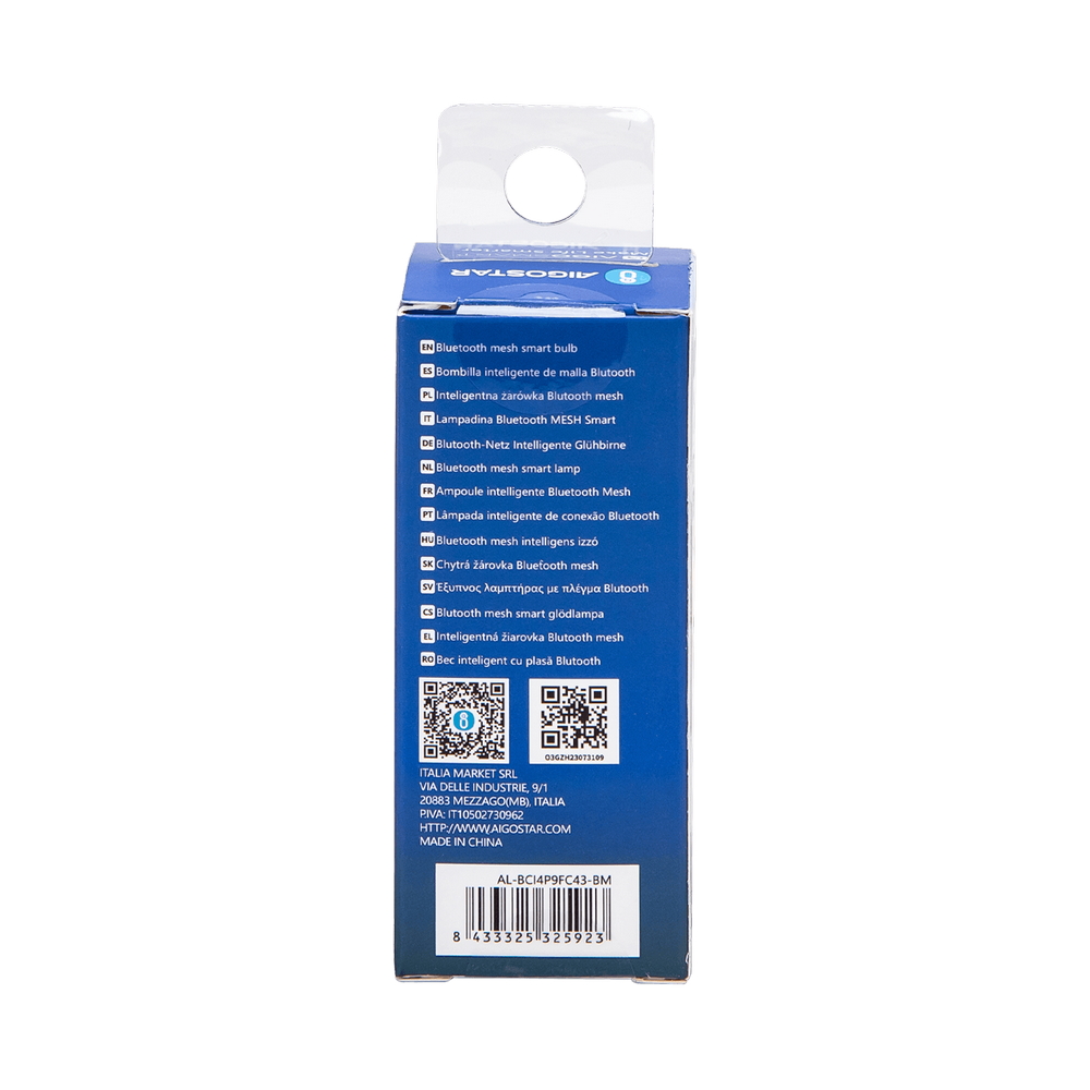 Lampadina Led Smart C37 E27 4,9W Bluetooth Mesh RGB CCT luce regolabile e dimmerabile Aigostar - Foto 3