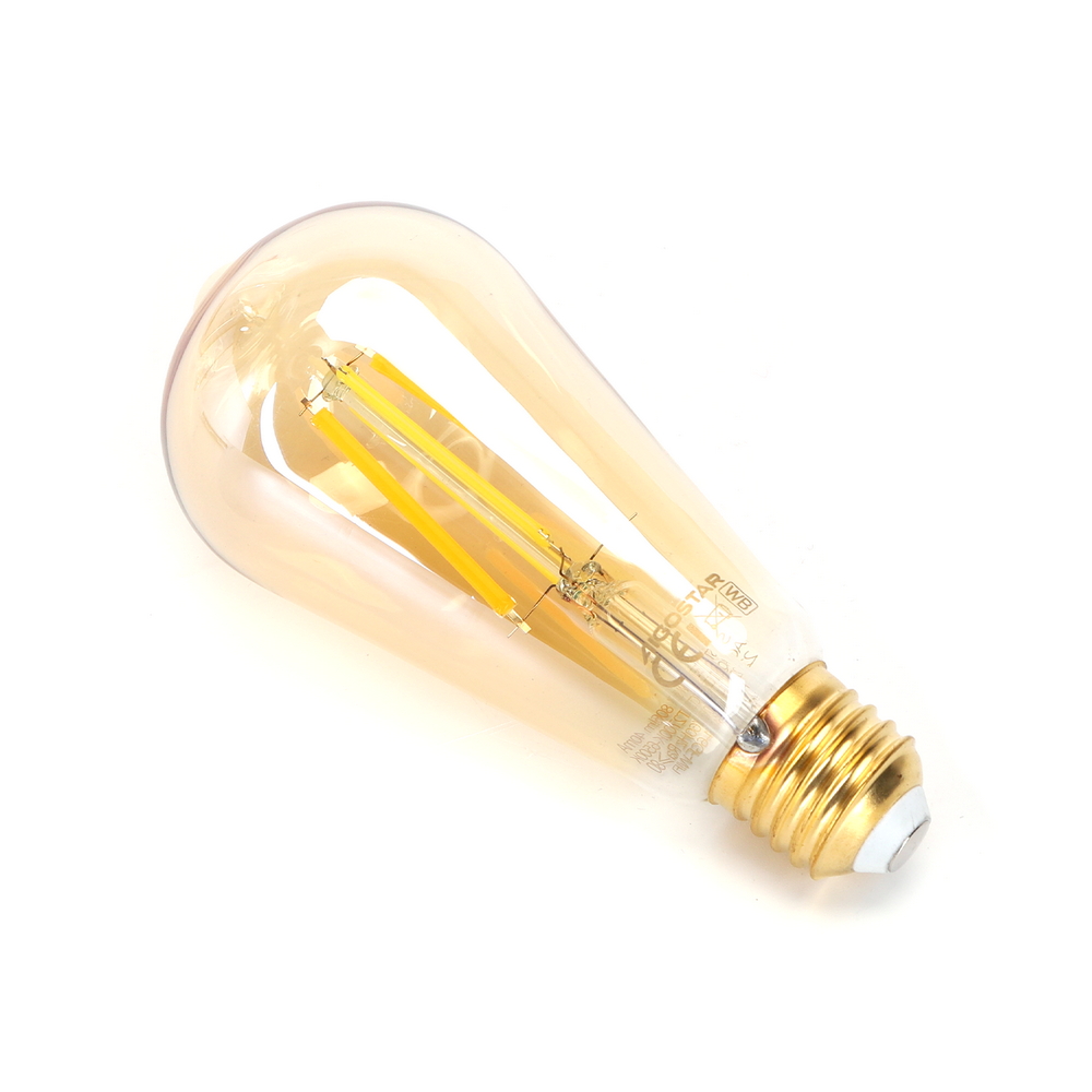 Lampadina Led Vintage a Filamento Smart ST64 E27 6W WiFi CCT luce regolabile e dimmerabile Aigostar - Foto 1