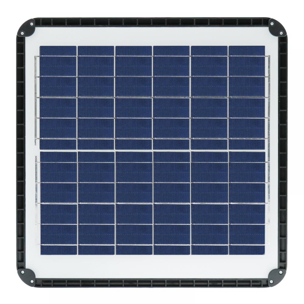 Lampione Led 80W Nero con pannello solare IP65 Bianco freddo 6000K con sensore crepuscolare e di movimento M LEDME - Foto 4