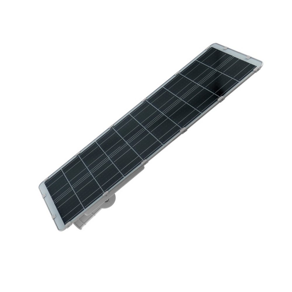 Lampione stradale Led 300W Grigio con pannello solare IP65 Bianco freddo 6000K con sensore crepuscolare e di movimento M LEDME - Foto 1