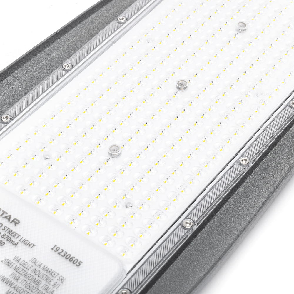 Lampione stradale Led Slim 200W Grigio IP65 Bianco freddo 6500K Aigostar - Foto 3