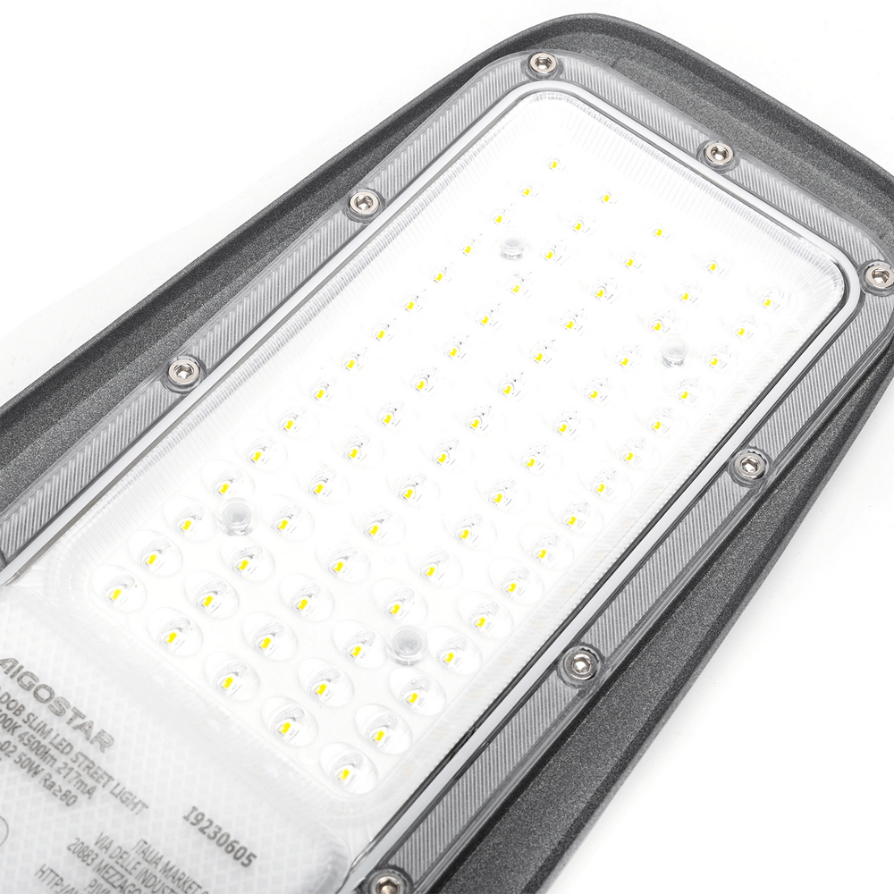 Lampione stradale Led Slim 50W Grigio IP65 Bianco freddo 6500K Aigostar - Foto 3