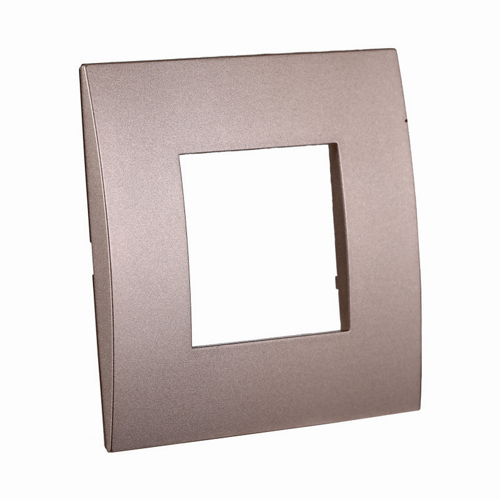 Placca 2 moduli 502 in plastica bronzo compatibile anche con Vimar Arké - Foto 1