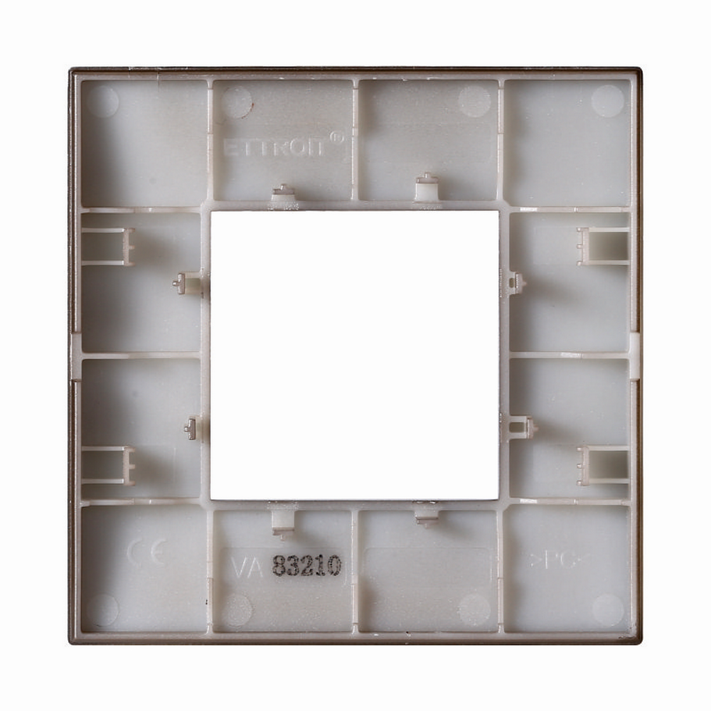 Placca 2 moduli 502 in plastica bronzo compatibile anche con Vimar Arké - Foto 2