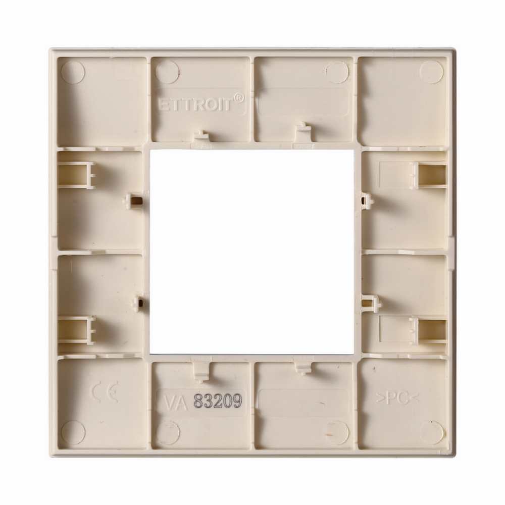 Placca 2 moduli 502 in plastica sabbia compatibile anche con Vimar Arké - Foto 2