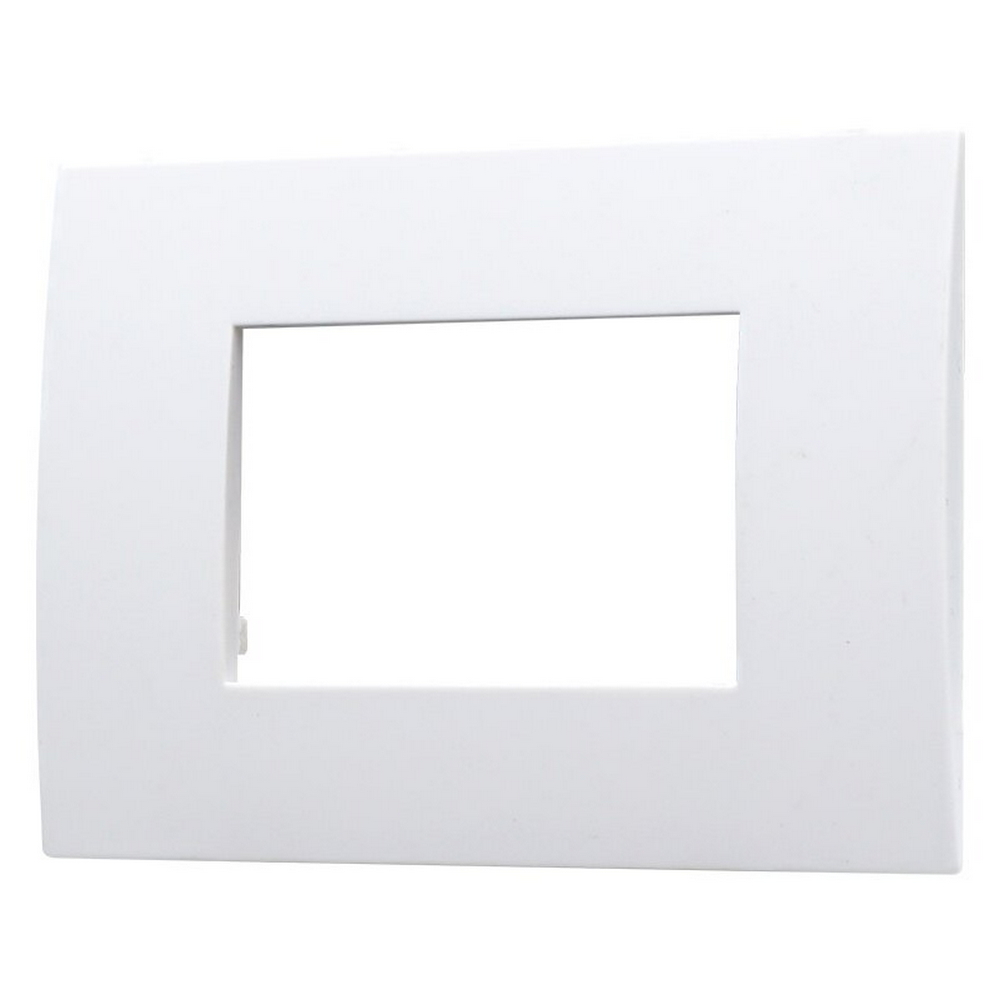Placca 3 moduli 503 in plastica bianca compatibile anche con Vimar Arké - Foto 1