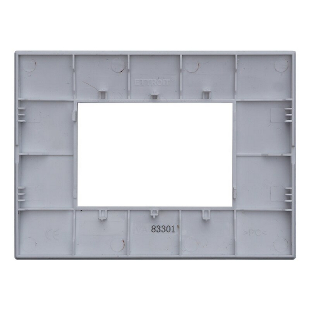 Placca 3 moduli 503 in plastica bianca compatibile anche con Vimar Arké - Foto 2