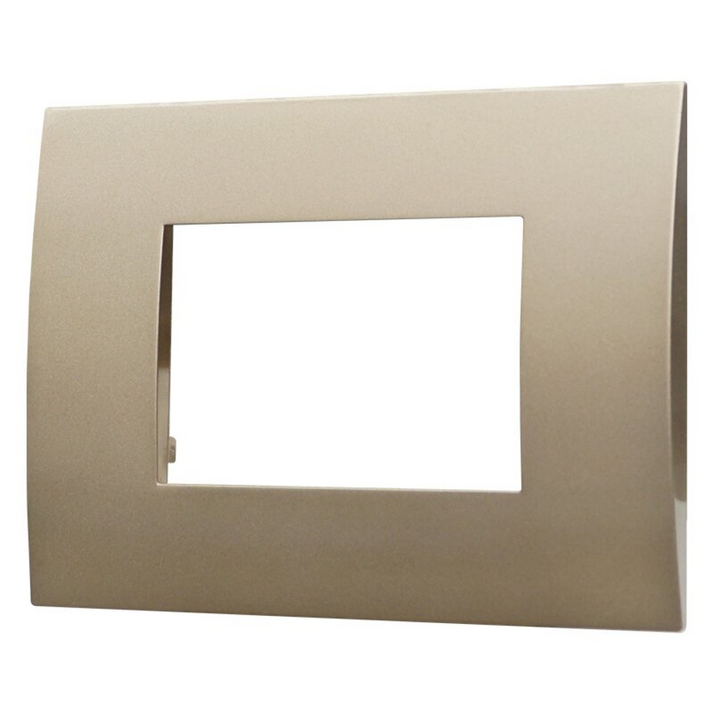 Placca 3 moduli 503 in plastica bronzo compatibile anche con Vimar Arké - Foto 1