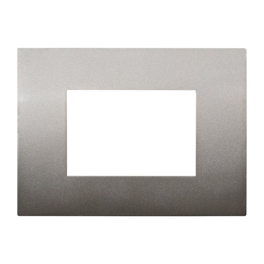 Foto principale Placca 3 moduli 503 in plastica bronzo compatibile anche con Vimar Arké
