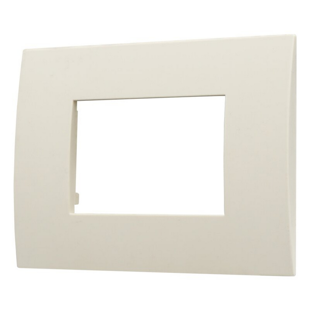 Placca 3 moduli 503 in plastica sabbia compatibile anche con Vimar Arké - Foto 1