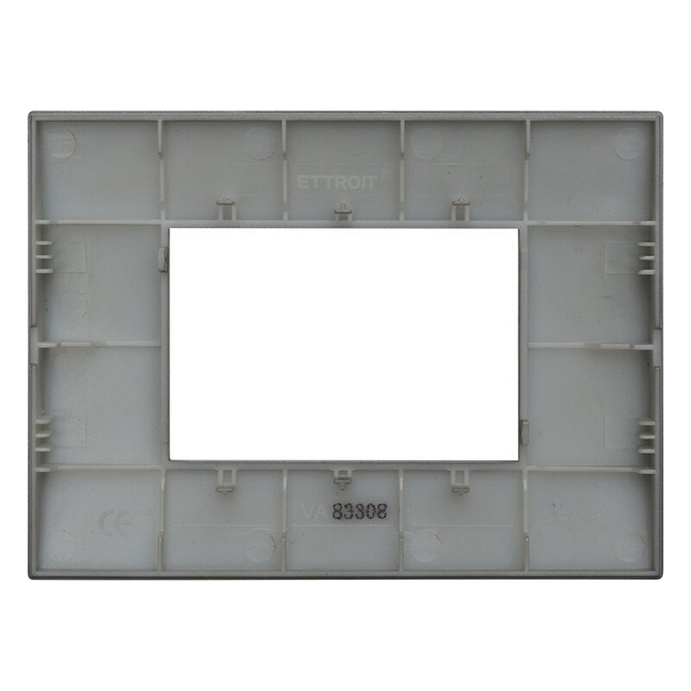 Placca 3 moduli 503 in plastica titanio compatibile anche con Vimar Arké - Foto 2