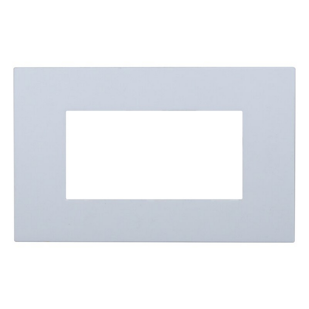 Foto principale Placca 4 moduli 504 in plastica bianca compatibile anche con Vimar Arké
