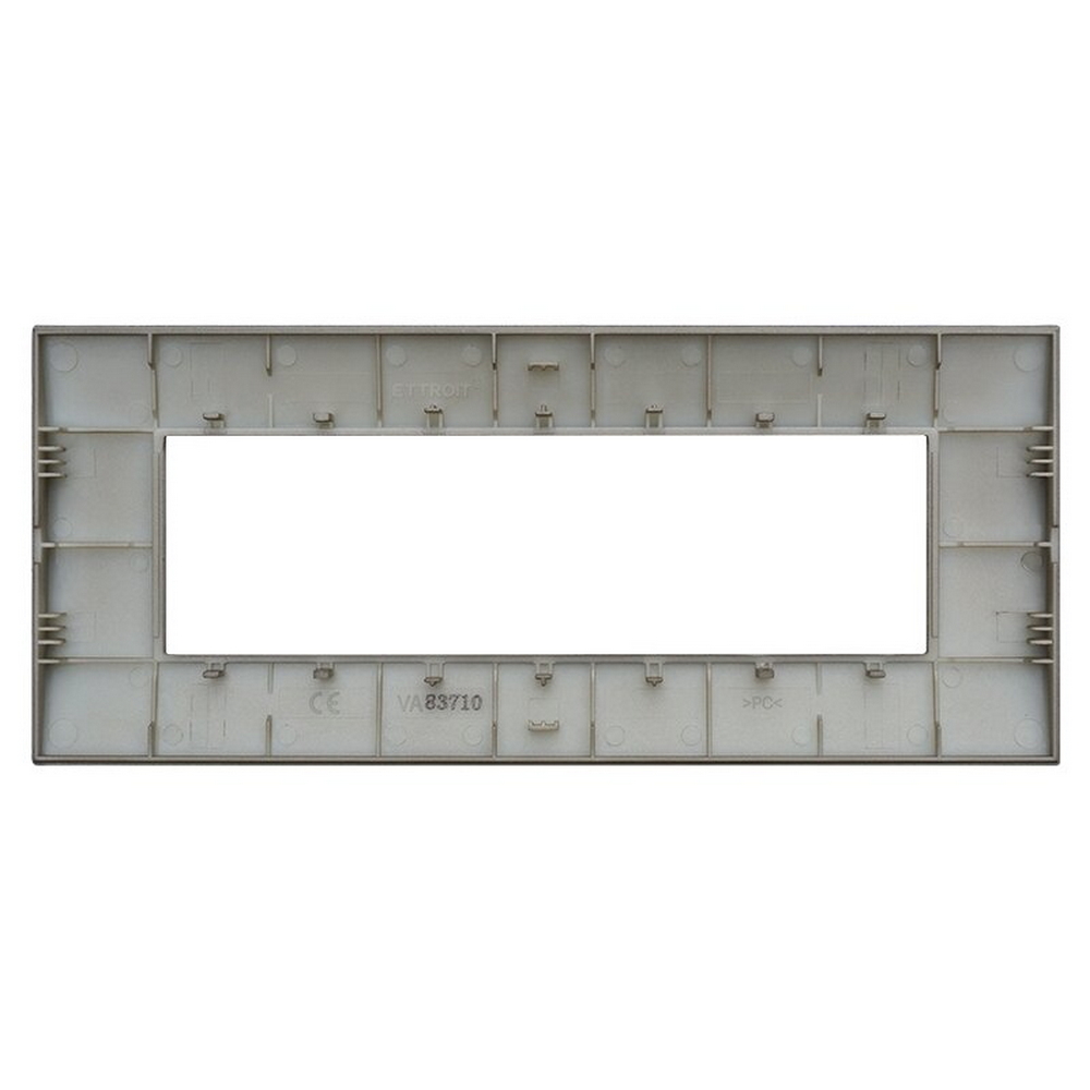 Placca 7 moduli 507 in plastica bronzo compatibile anche con Vimar Arké - Foto 2