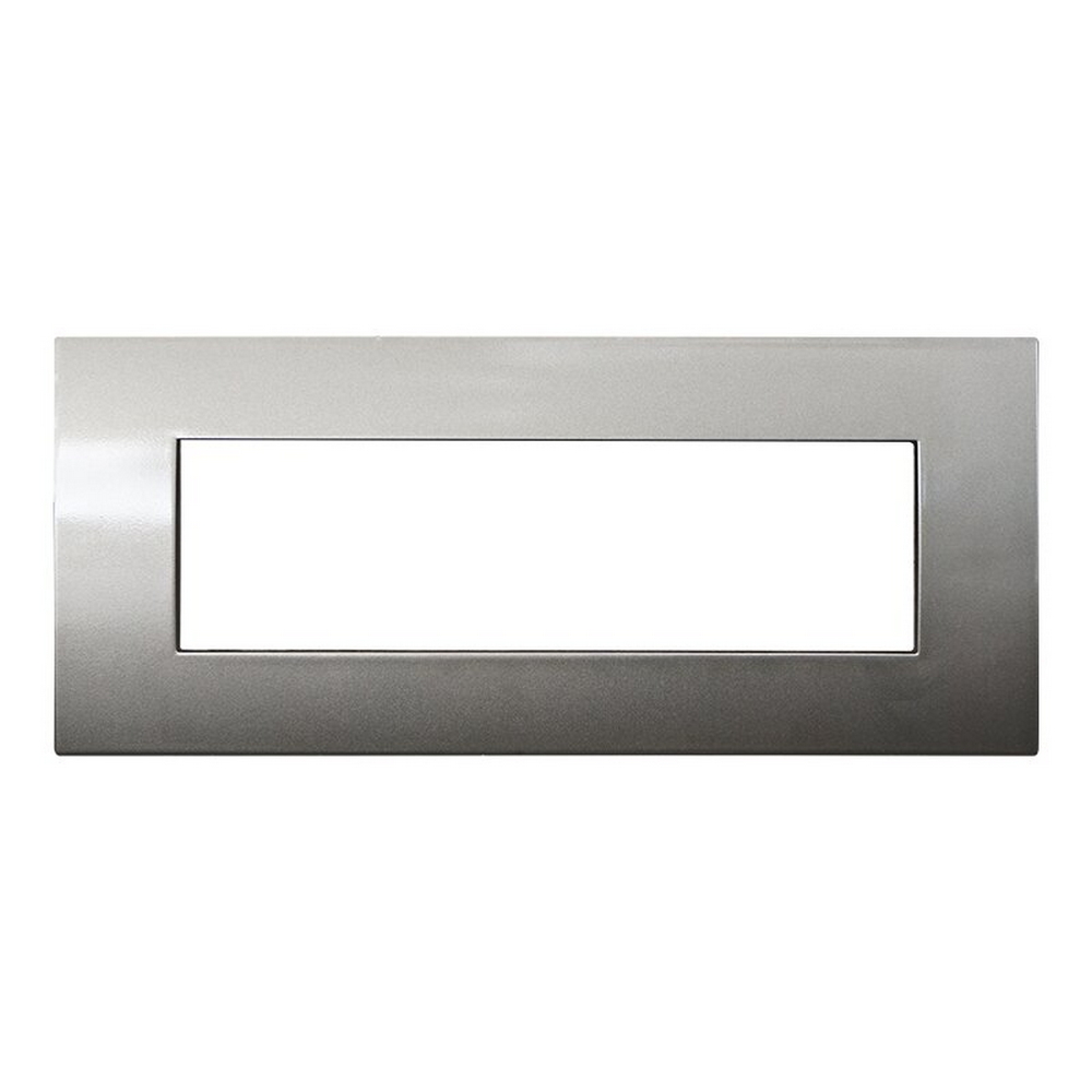 Foto principale Placca 7 moduli 507 in plastica bronzo compatibile anche con Vimar Arké