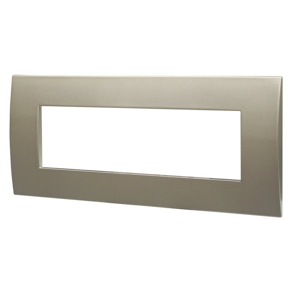 Placca 7 moduli 507 in plastica titanio compatibile anche con Vimar Arké - Foto 1