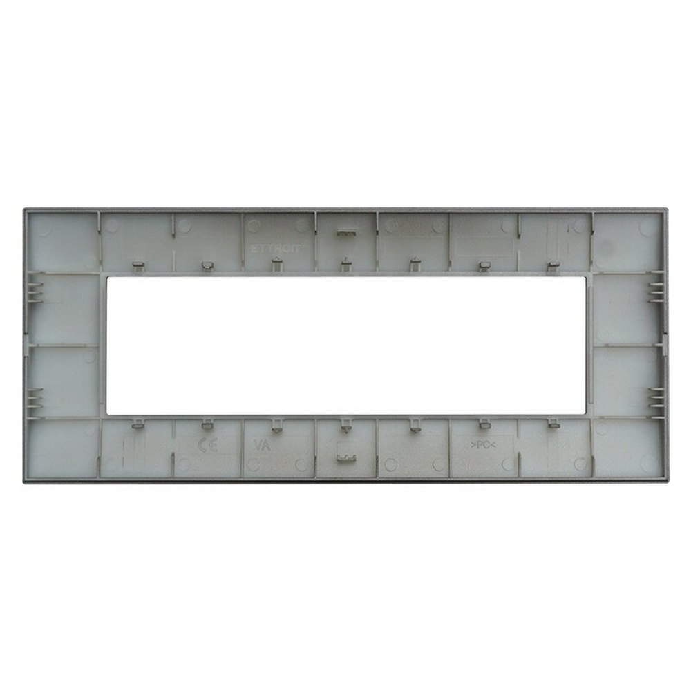 Placca 7 moduli 507 in plastica titanio compatibile anche con Vimar Arké - Foto 2