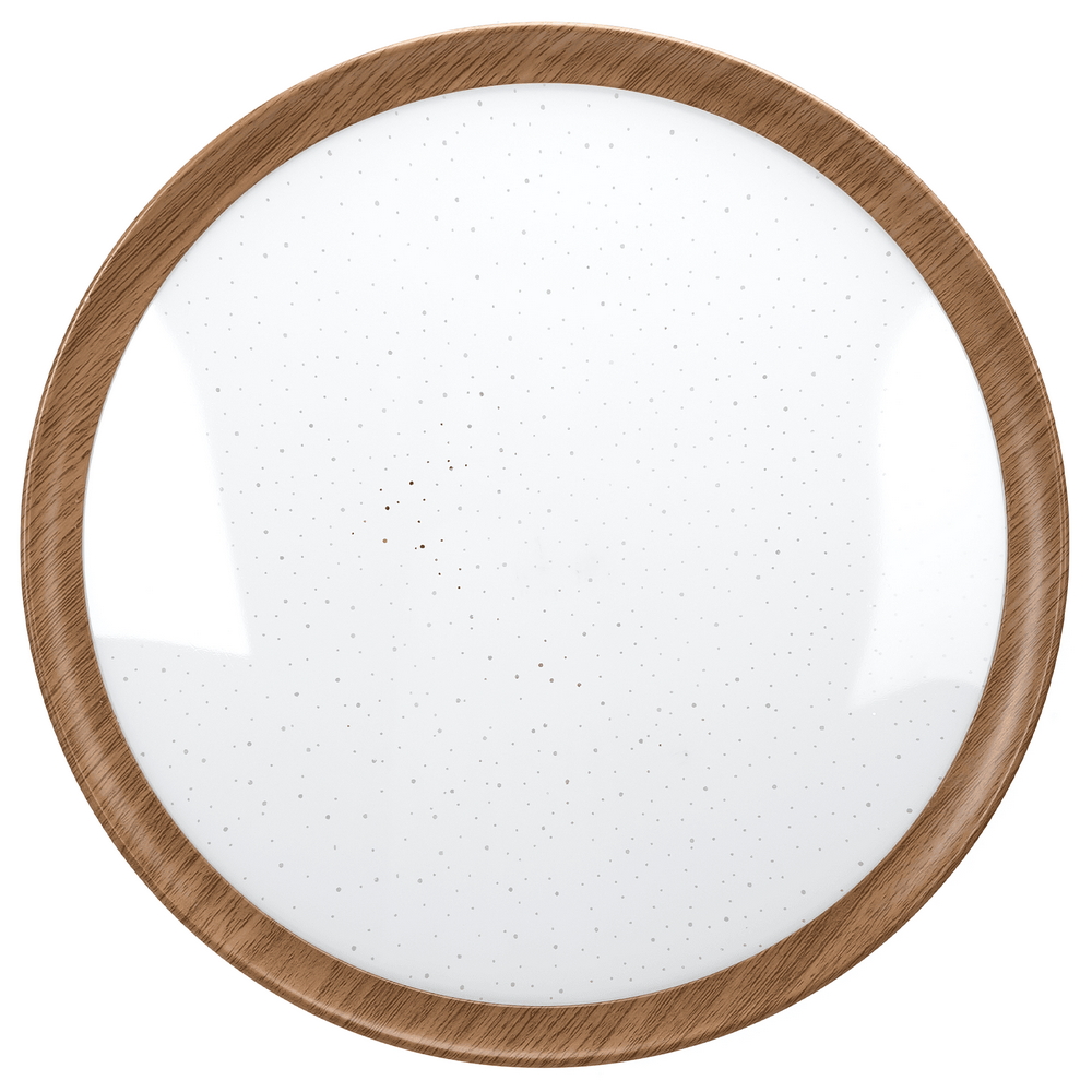 Plafoniera Led 12W Cornice marrone rotonda Bianco caldo 3000K Aigostar - Foto 1