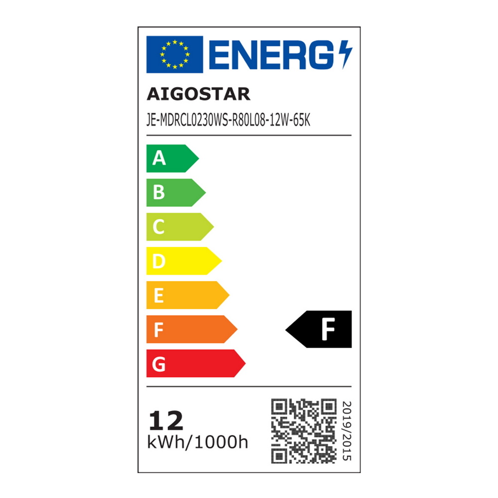 Plafoniera Led 12W Cornice marrone rotonda Bianco freddo 6500K Aigostar - Foto 7