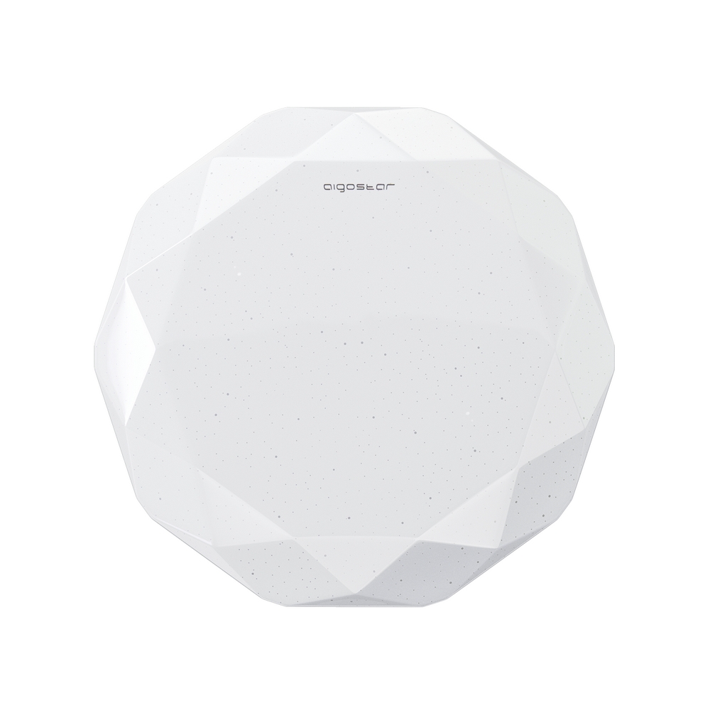 Plafoniera Led 24W Bianca Diamante Bianco caldo 3000K Aigostar - Foto 1