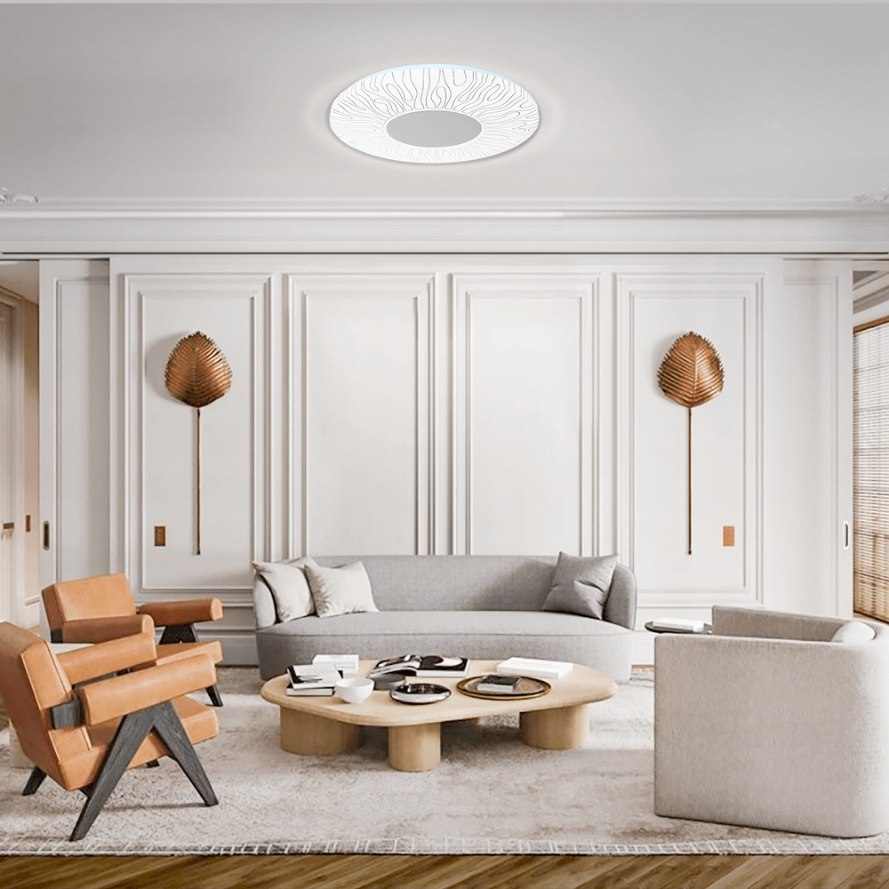 Plafoniera Led 36W Line rotonda Bianco freddo 6500K Aigostar - Foto 4