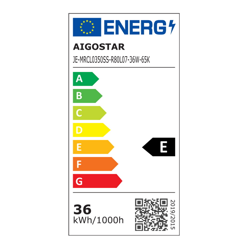 Plafoniera Led 36W Line rotonda Bianco freddo 6500K Aigostar - Foto 7