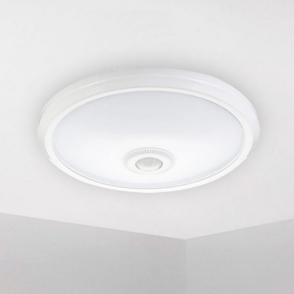 Plafoniera Led Halls 20W Bianca Rotonda con sensore di movimento Bianco caldo 3000K M LEDME - Foto 1