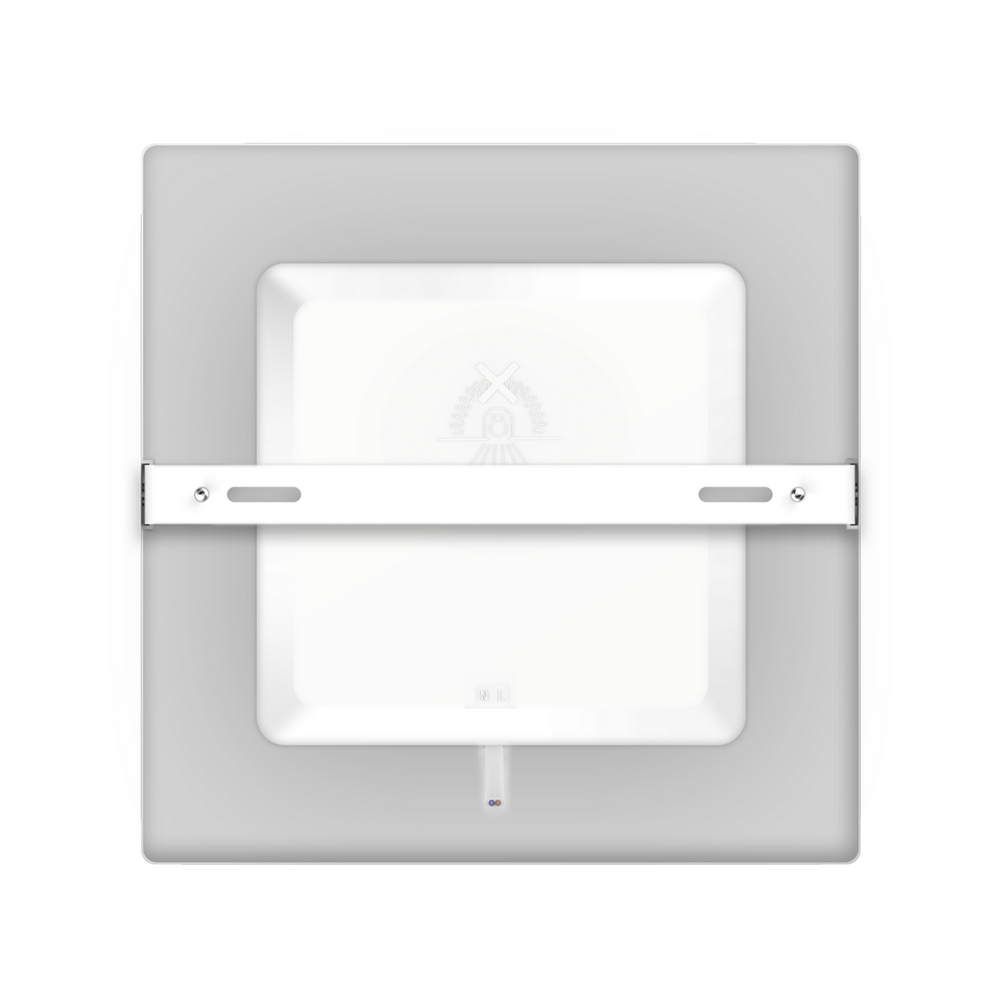 Plafoniera Led slim 6W Bianca Quadrata Bianco caldo 3000K Aigostar - Foto 1