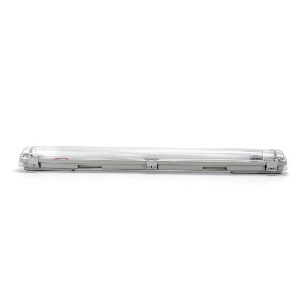 Plafoniera stagna a 1 posto con Tubo Led G13 T8 incluso da 60cm IP65 Bianco neutro 4000K Aigostar - Foto 1