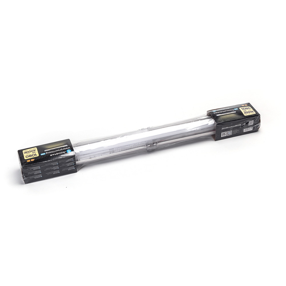 Plafoniera stagna a 1 posto con Tubo Led G13 T8 incluso da 60cm IP65 Bianco neutro 4000K Aigostar - Foto 4