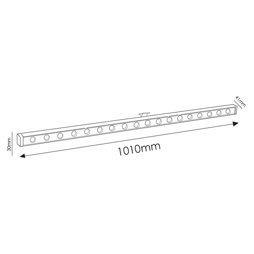 Plafoniera Wall washer Foss 100cm 18W IP65 Bianco freddo 6000K M LEDME - Foto 5