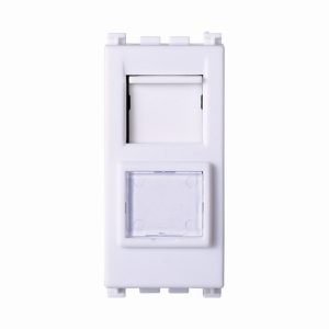 Foto principale Presa Dati LAN RJ45 CAT 6 UTP bianca compatibile anche con Vimar Arké