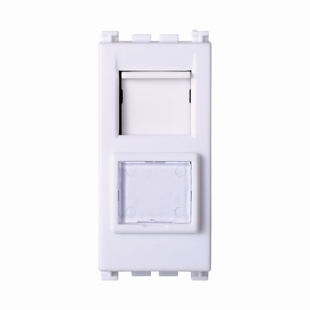 Foto principale Presa Dati LAN RJ45 CAT 6 UTP bianca compatibile anche con Vimar Arké