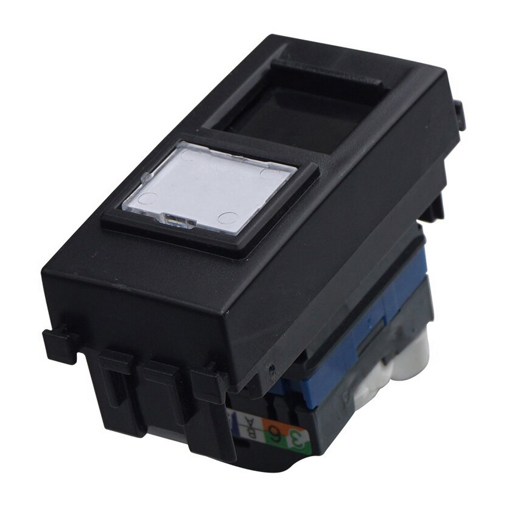 Foto principale Presa Dati LAN RJ45 CAT 6 UTP nera compatibile anche con Vimar Arké