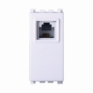 Foto principale Presa Telefonica RJ11 bianca compatibile anche con Vimar Arké