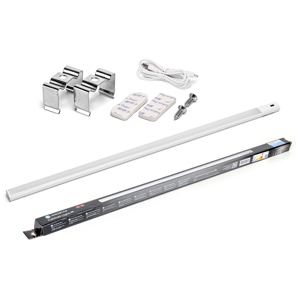 Reglette Led Luce per armadio 6W da 60 cm Bianco freddo 5700K con sensore di movimento Aigostar - Foto 1