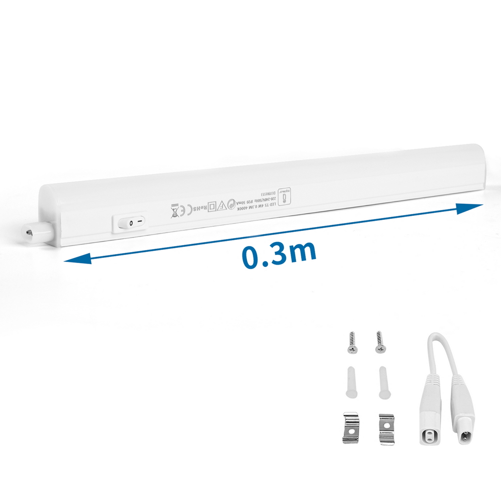 Reglette Led sottopensile 4W da 30cm Bianco caldo 3000K Aigostar - Foto 1