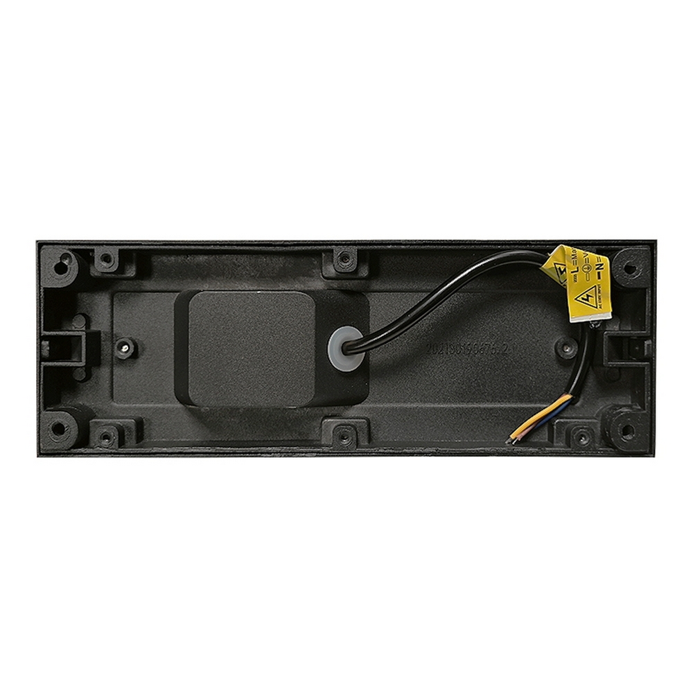 Segnapasso Led Nero 5W da incasso a parete Rettangolare IP54 Bianco neutro 4000K M LEDME - Foto 1