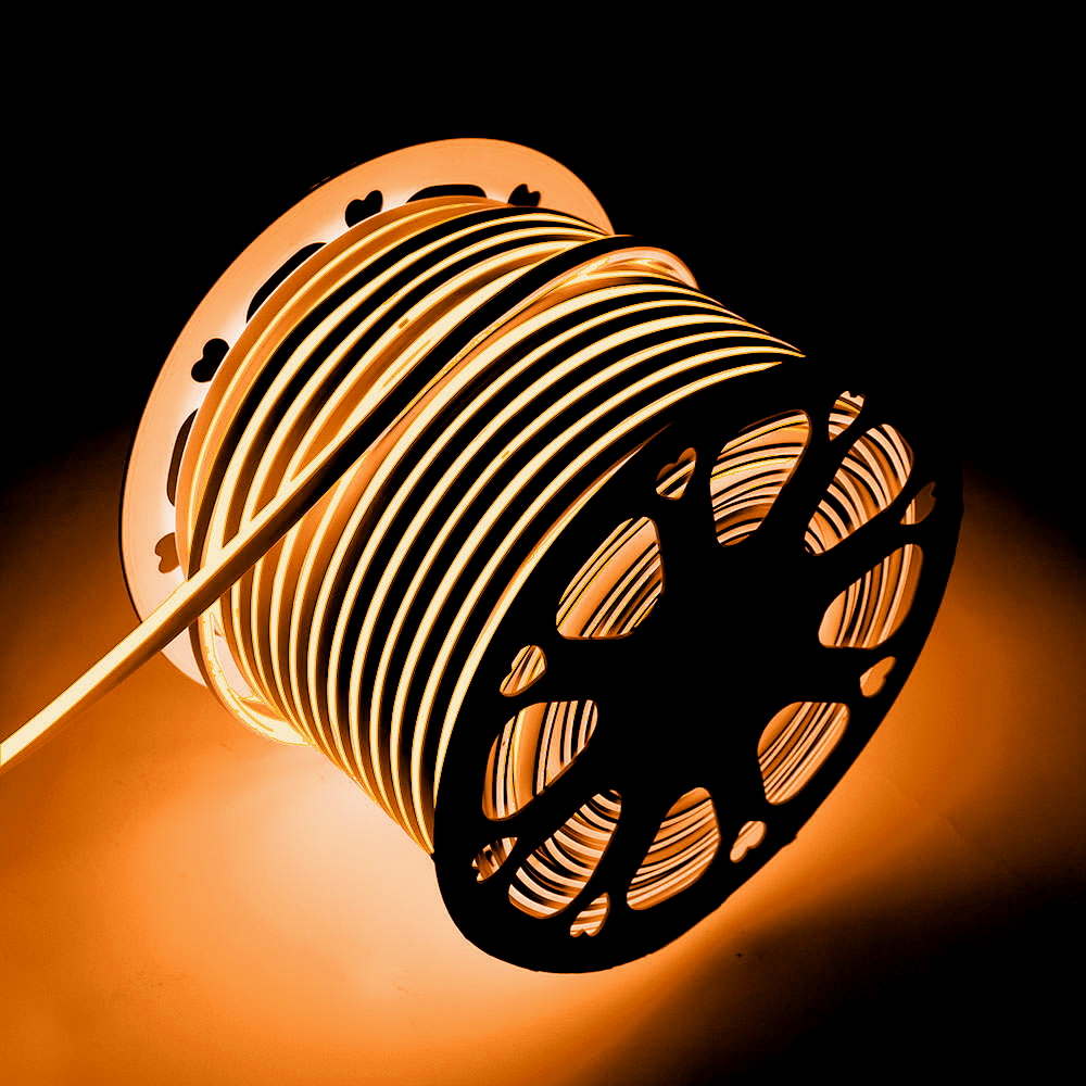 Striscia Led flessibile Neon Flex modellabile 12V 14W/m Bobina 50 metri IP65 Arancione M LEDME - Foto 2