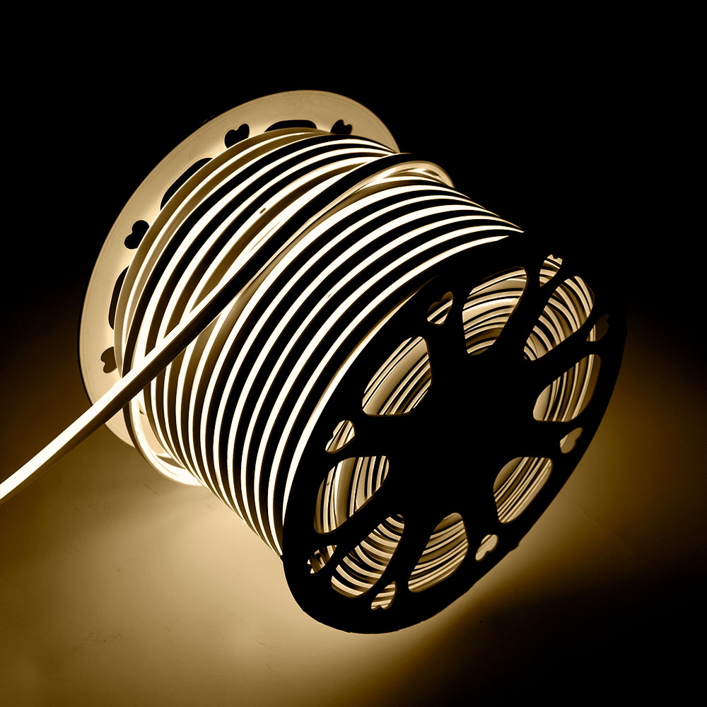 Striscia Led flessibile Neon Flex modellabile 12V 14W/m Bobina 50 metri IP65 Bianco Caldo 2700K M LEDME - Foto 2