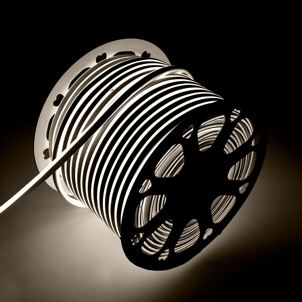 Striscia Led flessibile Neon Flex modellabile 12V 14W/m Bobina 50 metri IP65 Bianco Neutro 4000K M LEDME - Foto 2