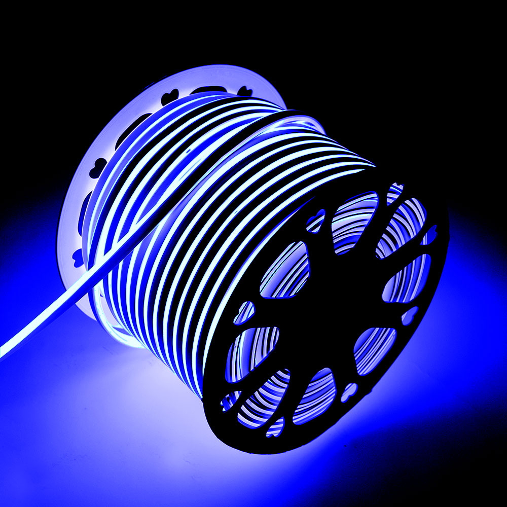 Striscia Led flessibile Neon Flex modellabile 12V 14W/m Bobina 50 metri IP65 Blu M LEDME - Foto 2